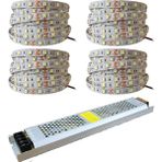 Esmo Home LED 4040 Yeni Nesil 20 Metre Şerit + 12V 25 300 Watt Trafo Oturma Odası, Yatak Odası ve Mutfak Için Gizli Aydınlatma (Beyaz) - 1 m - 00 Beyaz