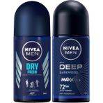 Esmo Home Men Erkek Roll On Deodorant Dry Fresh 72 Saat Anti-Perspirant Koruma, Ekstra Kuruluk, 50 ml ve Men Erkek Roll On Deodorant Deep Dimension 72 Saat Anti-Perspirant Koruma (50 Ml) - Option-1