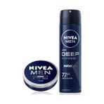 Esmo Home Men Erkek Sprey Deodorant Deep Dimension Darkwood 150ML, 72 Saat Anti-Perspirant Koruma, Maskülen Koku + Men Erkek Bakım Kremi 75 ml - Option-1