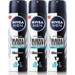 Esmo Home Men Erkek Sprey Deodorant & Invisible Fresh, Ter ve Ter Kokusuna Karşı 48 Saat Anti-Perspirant Koruma 150ML X3 Adet - Option-1