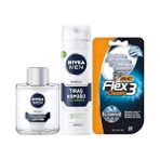 Esmo Home Men Hassas Tıraş Sonrası Losyon 100 Ml, Hassas Ciltler, Alkolsüz Formül, Hızlı Emilir Tıraş Köpüğü 200 ml + Bıc 3 Erkek Tıraş Bıçağı 3'lü Blister (3 Bıçak) - Option-1