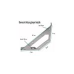 Esmo Home Metal Köşe Bağlantı Aparatı, 10 Adet Mobilya Dolap Montaj Köşebent, Duvara Sabitleme Gönye, 65.5X30X27MM - Option-1 - 0 - Siyah - 1 Adet