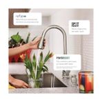 Esmo Home Moen Nolia Tek Kolu Pull- Püskürtücü Mutfak Bataryası Refleks ve Powerboost Spot Dirençli Paslanmaz (87071SRS) - Ahşap - Option-1