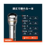 Esmo Home Nebo Newton 1000 Lümen | Siyah LED Su Geçirmez El Feneri | Manyetik Tabanlı Aa Akülü - 0,5