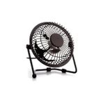 Esmo Home Obev Masa Üstü USB Fan Soğutucu Vantilatör Klima - Metal Serinletici Mini Vantilatör - USB Girişli - 001-Siyah