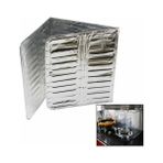 Esmo Home Ocak Yağ Sıçrama Koruyucu Alüminyum Folyo Plaka, 83X32.5CM - 1BW-Beyaz