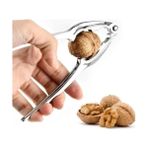 Esmo Home Paslanmaz Çelik Metal Ceviz Kıracağı – Ergonomik Saplı Dayanıklı Fındık ve Badem Kırma Aparatı (15 Cm) - Ahşap