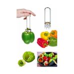 Esmo Home Pratik Dolma Biber Oyacağı - Kabak Oyacağı Paslanmaz Çelik Dolma Oyucu - 1BW-Beyaz