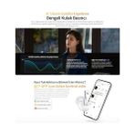Esmo Home Qcy HT10 Ailybuds Pro Plus Adaptif Anc Hi-Res Ldac Aı 6 Mikrofon Bluetooth 5.3 Kablosuz Kulaklık Beyaz - Option-1