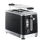 Esmo Home Russell Hobbs Ekmek Kızartma Makinesi [2 Dilim Için] Inspire Siyah, Yüksek Kaliteli Parlak Yapılı (Ekstra Geniş Tost Yuvaları, Ekmek Başlığı, 6 Kızartma Kademesi + Buz Çözme ve Isıtma Fonksiyonu) - Ahşap - Beyaz