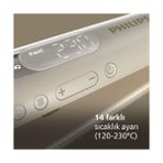 Esmo Home Saç Düzleştirici, Senseıq Teknolojili, 3 Şekillendirme Modu, Iyonik Sistem, Ultra Kaygan Plaka, Elektriklenme Önleyici, 8000 Serisi, BHS830/00 - Option-1