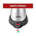 Esmo Home Sinbo SCM-2967 Inox Elektrikli Cezve – 6 Fincan Kapasiteli, Paslanmaz Gövdeli Türk Kahve Makinesi - 2'si 1 Arada - 0,35 L