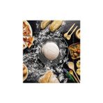 Esmo Home Siyah 1 Sınıf Kaliteli Silikon Ölçülü Çok Amaçlı Hamur Açma Matı 45 cm x 65 - Option-1 - 001-Renkli
