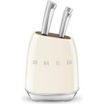 Esmo Home Smeg 50's Style KBSF02 Krem Standlı Bıçak Seti - Kestane Akaju - Option-1