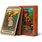 Esmo Home Spelt 78 Kartlı 8-Bit Fantasy Deck 5,9 x 9,2 cm Klasik Mini Tarot Destesi Tarot Kartları - Option-1 - Altın