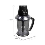 Esmo Home Tefal MB4708TR Masterchop Xxl Siyah Rondo Doğrayıcı - Ahşap