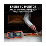 Esmo Home Thermopro TP971 Tempspike Plus Dünyanın En Ince Kablosuz Et Termometresi, 183M Menzilli Bluetooth Akıllı Gıda Isı Ölçer - -- - 000-Siyah