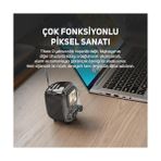 Esmo Home Tiivoo-2 Fm Radyolu Taşınabilir Bluetooth Hoparlör, Piksel Sanatı, Retro, Küçük, Sevimli, Kablosuz, Vintage Dekor, Parti, Ofis, Çalışma Masası, Ev, Yatak Odası, Mutfak Için Uygundur - Option-1