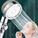 Esmo Home Turbo Pervaneli ve Filtreli Su Tasarruflu 360 Derece Dönebilen Ayarlanabilir Tazyikli Duş Başlığı - 1 lt