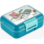 Esmo Home Vagonlife Bento 1600ML Lunchbox Tek Katlı 2 Bölmeli Pp Plastik Sefer Tası Yemek Kutusu Turkuaz - Kestane Akaju - Option-1