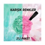 Esmo Home Wonkey - Banyo ve Duş Lifi, Yumuşak Vücut Yıkama Lifi, Karışık Renkli Banyo Kesesi 2'li Paket - Option-1