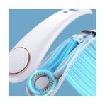 Esmo Home Yeni Nesil Boyun Askılı Giyilebilir Mini Fan 5 Kademeli Dijital Göstergeli Boyun Fanı Soğutucu Vantilatör Beyaz - 001-Siyah