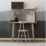 Esmob Betong Plus Brush Çalışma Masası, Safir Meşe-Koyu Beton