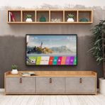 Esmob Betong Plus Sleppa Tv Ünitesi, Meşe-Açık Beton