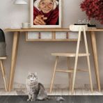 Esmob Betong Plus Soomin Çalışma Masası, Meşe-Açık Beton