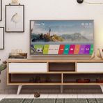 Esmob Glasgow Tv Sehpası, Meşe-Beyaz
