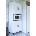 ESMOPA MOBİLYA Çok Amaçlı Fırın, Kiler, Banyo, Balkon Dolap Büyük Boy Fırın Kabini - Beyaz