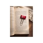 ESMOSELLA El Yapımı Türk Bayrağı Özel Tasarım Kitap Ayracı