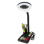 Esnek 5X /10X,40 Led Işıklı Büyüteç ,Lamba Büyüteç Okuma, Çalışma Lehim Masa Lambası A808 Mirtd0012k-Tdu-1015