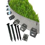 Esnek Kıvrılabilir Metal Galvaniz Çim Ayırıcı 12 M 6 x 2 M Çim Sınırlayıcı Çim Ayracı Çim Ayırıcı