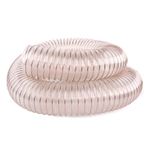 Esnek toz borusu, 1 m uzunluğunda, 600 ila 25 mm çaplara uygun, ahşap işleme, tezgah testereleri, gönye testereleri, çelik takviyeli bakır kaplama