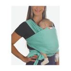Esnek Wrap Sling Bebek Taşıma Şalı Yazlık Pamuklu Kumaş - Su Yeşili