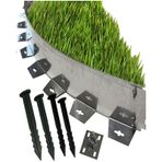 Esnekkıvrılabilir Metal Galvaniz Çim Ayırıcı 14 M 7 x 2 M Çim Sınırlayıcı Çim Ayracı Çim Ayırıcı