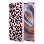 ESONG için Motorola Edge 50 NEO Kadınlar Cep Telefonu Kılıfı,Lüks Sevimli leopar desenli Hayvan Baskılı Kız Gibi Tasarım Estetik Case,Yumuşak TPU Silikon düşmeye kapak Kılıf Pembe