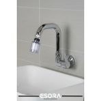 Esora Kireç Önleyici Pamuk Başlıklı Duvardan Tek Su Mutfak - Banyo ve Lavabo Bataryası - Krom