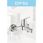 Esora Krom Mix Banyo Duş Musluğu Çeşmesi Bataryası
