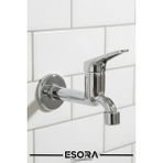 ESORA Krom Mix Musluk Aç Kapa Lavabo WC Tuvalet Bahçe Musluğu Krom Aç Kapa Garantili
