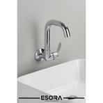 ESORA Mix Tekli Duvardan Köşe Borulu Lavabo Bataryası Musluğu Çeşmesi