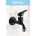 ESORA Siyah Mix Musluk Aç Kapa Lavabo WC Tuvalet Bahçe Musluğu Siyah Aç Kapa Garantili