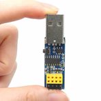 ESP-01 USB Adaptör V1 CH340 Usb Bağlantı Adaptörü Reset Butonlu Esp01 Esp8266 Esp-01s Wifi Modül Ayar Firmware Güncelleme Programlama Usb Seri Dönüştürücü 3.3V