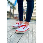 Espadril Erkek Ayakkabı Beyaz Kırmızı - Beyaz - Kırmızı