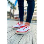 Espadril Erkek Günlük Ayakkabı Beyaz Kırmızı
