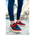 Espadril Erkek Günlük Ayakkabı Siyah Kırmızı