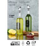 Espas Home Cam Yağdanlık, Zeytinyağı Sıvı Yağ Şişesi 750 ml - 2 Adet - Yeşil