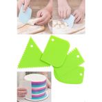Espas Home espashome Hamur Kesme ve Şekillendirme & Pasta Şekil Verme Aparatı-4'Lü Set - Yeşil