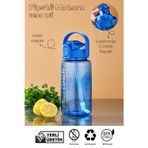 Espas Home Suluk Sporcu Matarası (1.5 L) Pipetli, Sızdırmaz,Taşınabilir, Kilitli Kapak, Ölçü Göstergeli - Mavi